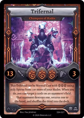 Trifernal - Champion of Hades (SSH-027), Divine Champions: Snowshade — Elestrals card price