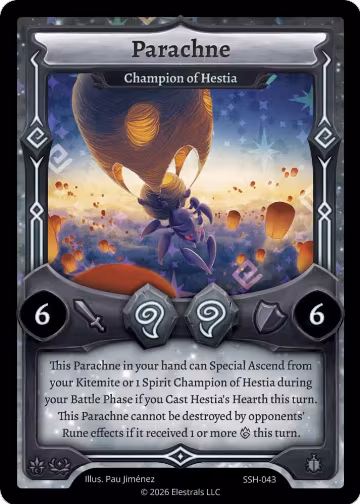 Parachne - Champion of Hestia (SSH-043), Divine Champions: Snowshade — Elestrals card price