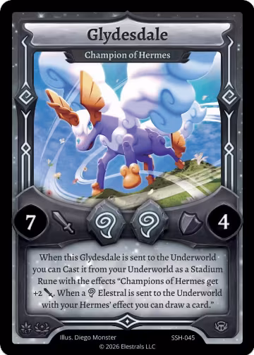 Glydesdale - Champion of Hermes (SSH-045), Divine Champions: Snowshade — Elestrals card price