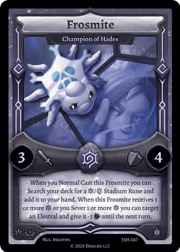 Frosmite - Champion of Hades (SSH-047), Divine Champions: Snowshade — Elestrals card price