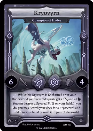 Kryovyrn - Champion of Hades (SSH-050), Divine Champions: Snowshade — Elestrals card price