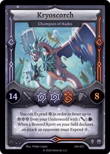 Kryoscorch - Champion of Hades (SSH-051), Divine Champions: Snowshade — Elestrals card price