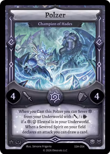 Polzer - Champion of Hades (SSH-054), Divine Champions: Snowshade — Elestrals card price