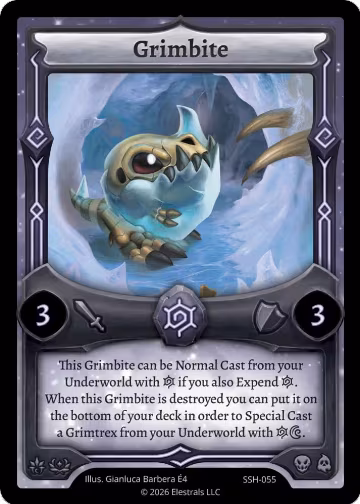 Grimbite (SSH-055), Divine Champions: Snowshade — Elestrals card price