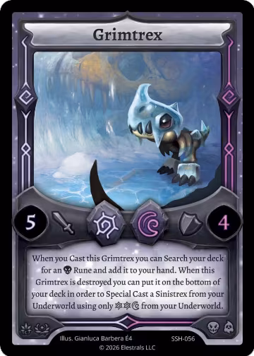 Grimtrex (SSH-056), Divine Champions: Snowshade — Elestrals card price