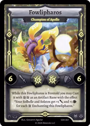 Fowlipharos - Champion of Apollo (SSH-061), Divine Champions: Snowshade — Elestrals card price