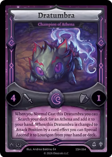 Dratumbra - Champion of Athena (SSH-064), Divine Champions: Snowshade — Elestrals card price