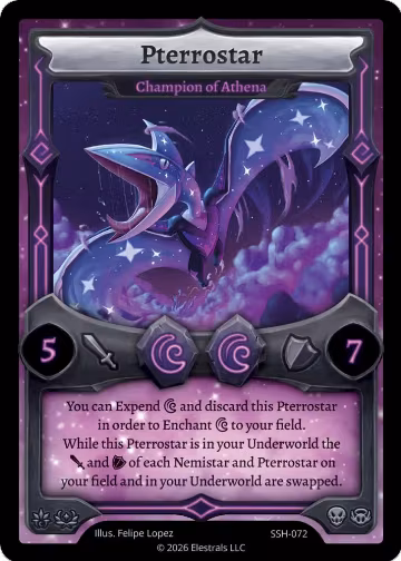 Pterrostar - Champion of Athena (SSH-072), Divine Champions: Snowshade — Elestrals card price