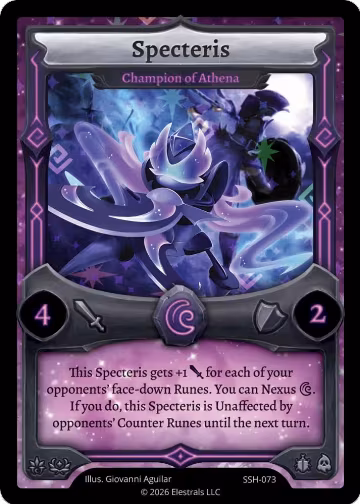 Specteris - Champion of Athena (SSH-073), Divine Champions: Snowshade — Elestrals card price