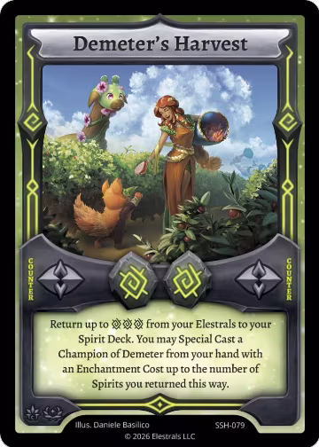 Demeter's Harvest (SSH-079), Divine Champions: Snowshade — Elestrals card price