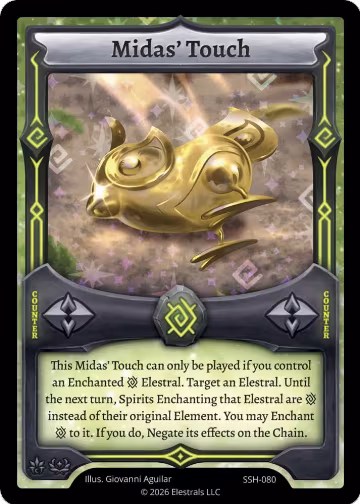 Midas' Touch (SSH-080), Divine Champions: Snowshade — Elestrals card price