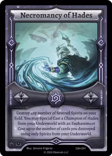 Necromancy of Hades (SSH-091), Divine Champions: Snowshade — Elestrals card price