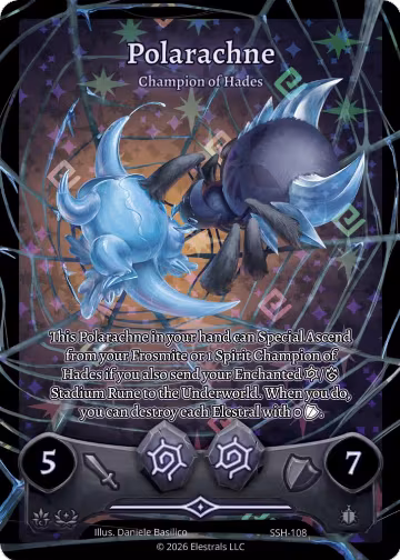 Polarachne - Champion of Hades (Full Art) (SSH-108), Divine Champions: Snowshade — Elestrals card price