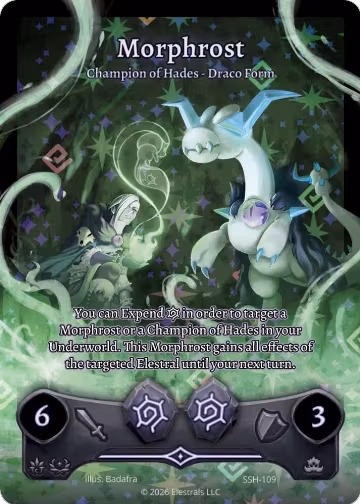 Morphrost - Champion of Hades - Draco Form (Full Art) (SSH-109), Divine Champions: Snowshade — Elestrals card price