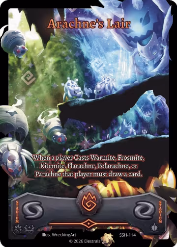 Arachne's Lair (Full Art) (SSH-114), Divine Champions: Snowshade — Elestrals card price