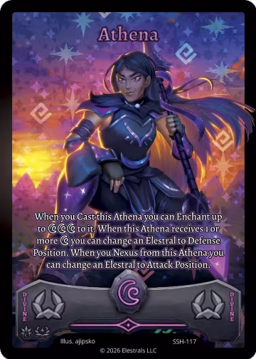 Athena (Full Art) (SSH-117), Divine Champions: Snowshade — Elestrals card price