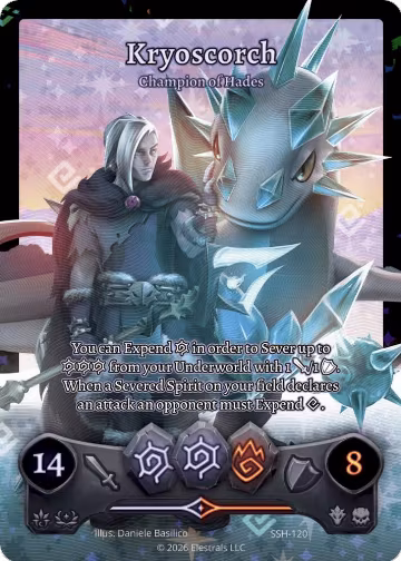 Kryoscorch - Champion of Hades (Full Art) (SSH-120), Divine Champions: Snowshade — Elestrals card price