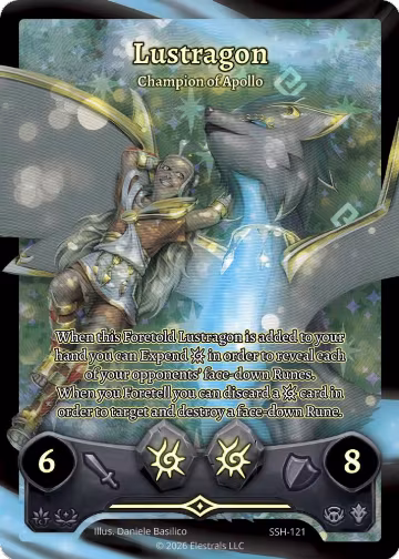 Lustragon - Champion of Apollo (Full Art) (SSH-121), Divine Champions: Snowshade — Elestrals card price