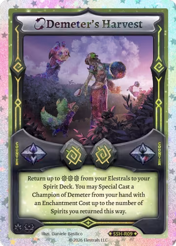 Demeter's Harvest (Stellar) (SSH-R09), Divine Champions: Snowshade — Elestrals card price