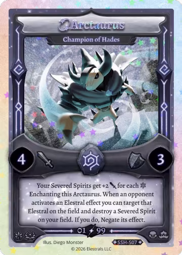 Arctaurus - Champion of Hades (Serialized) (SSH-S07), Divine Champions: Snowshade — Elestrals card price