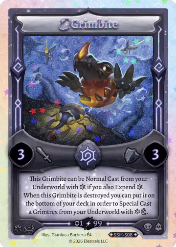 Grimbite (Serialized) (SSH-S08), Divine Champions: Snowshade — Elestrals card price