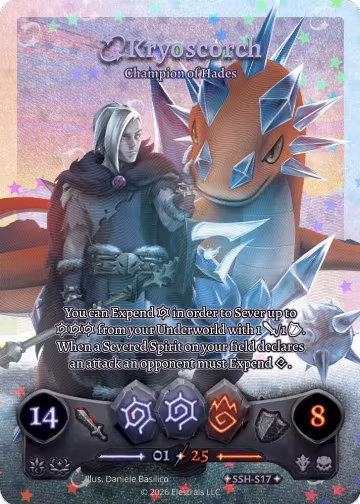 Kryoscorch - Champion of Hades (Serialized) (SSH-S17), Divine Champions: Snowshade — Elestrals card price