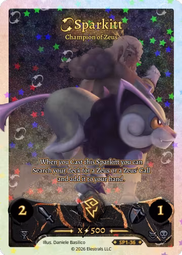Sparkitt - Champion of Zeus (SP1-36), Starter Pack — Elestrals card price