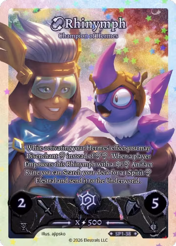 Rhinymph - Champion of Hermes (SP1-38), Starter Pack — Elestrals card price