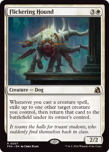 Flickering Hound (7), Reality Fracture — Magic card price