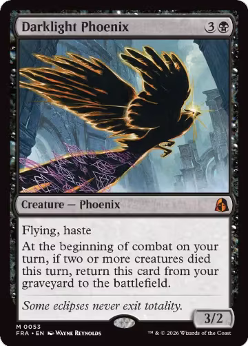 Darklight Phoenix (53), Reality Fracture — Magic card price