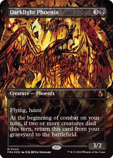 Darklight Phoenix (Borderless) (0444) (444), Reality Fracture — Magic card price