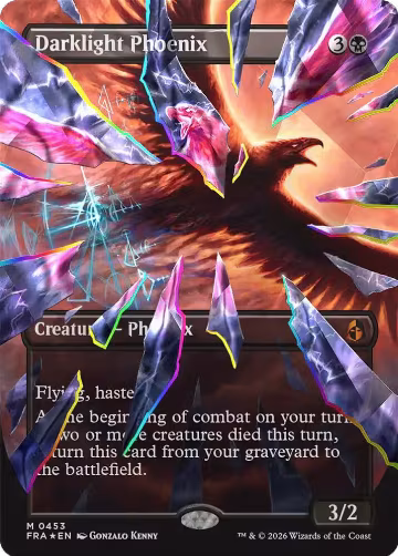 Darklight Phoenix (Borderless) (Facet Foil) (0453) (453) — card price