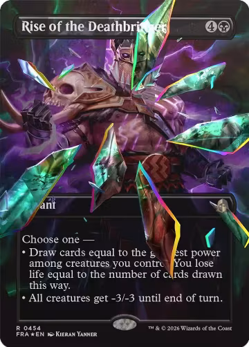 Rise of the Deathbringer (Borderless) (Facet Foil) (454), Reality Fracture — Magic card price