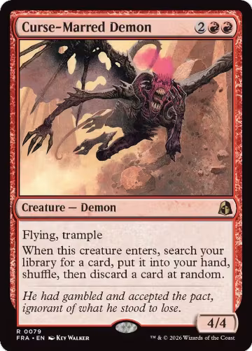 Curse-Marred Demon (79), Reality Fracture — Magic card price