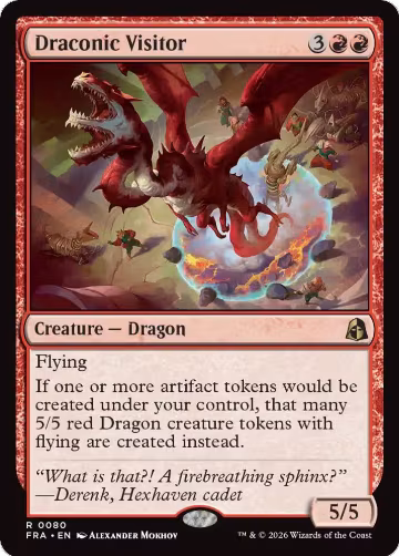 Draconic Visitor (80), Reality Fracture — Magic card price