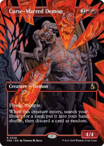 Curse-Marred Demon (Borderless) (328), Reality Fracture — Magic card price