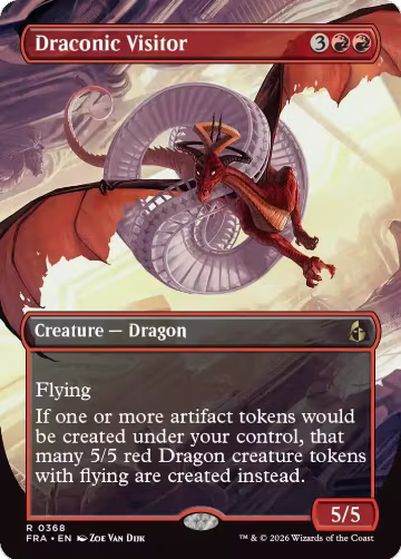 Draconic Visitor (Borderless) (368), Reality Fracture — Magic card price