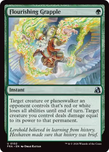 Flourishing Grapple (102), Reality Fracture — Magic card price