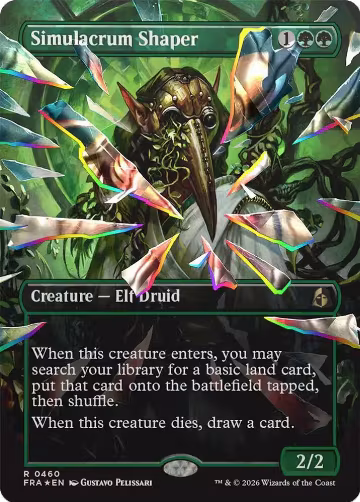 Simulacrum Shaper (Borderless) (Facet Foil) (460), Reality Fracture — Magic card price