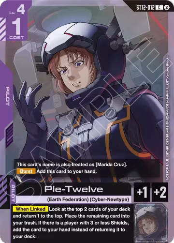 Ple-Twelve (ST11-ST14 Release Event) (ST12-012), Gundam Promotional Cards — Gundam card price