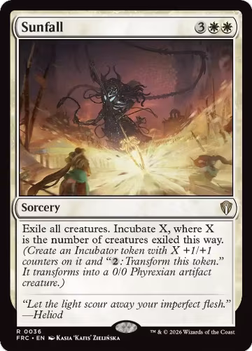 Sunfall (36), Commander: Reality Fracture — Magic card price