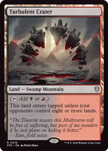 Turbulent Crater (16), Commander: Reality Fracture — Magic card price