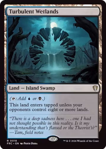 Turbulent Wetlands (18), Commander: Reality Fracture — Magic card price