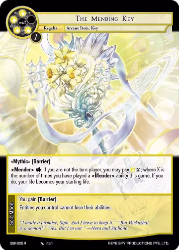 The Mending Key (QSK-005 R), The Quest of the Seven Keys — Force of Will card price