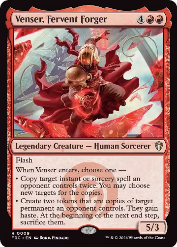 Venser, Fervent Forger (9), Commander: Reality Fracture — Magic card price