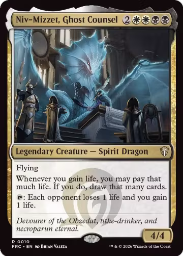 Niv-Mizzet, Ghost Counsel (10), Commander: Reality Fracture — Magic card price