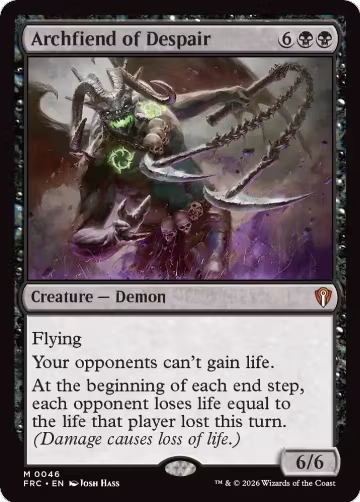 Archfiend of Despair (46), Commander: Reality Fracture — Magic card price