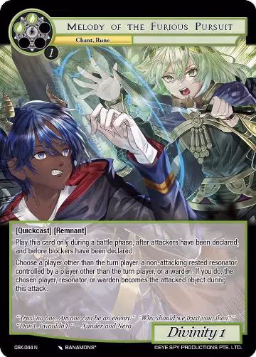 Melody of the Furious Pursuit (QSK-044 N), The Quest of the Seven Keys — Force of Will card price