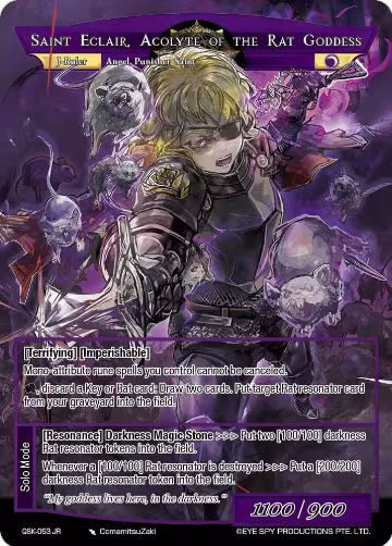 Apostate Heretic, Saint Eclair // Saint Eclair, Acolyte of the Rat Goddess (QSK-053 JR), The Quest of the Seven Keys — Force of Will card price