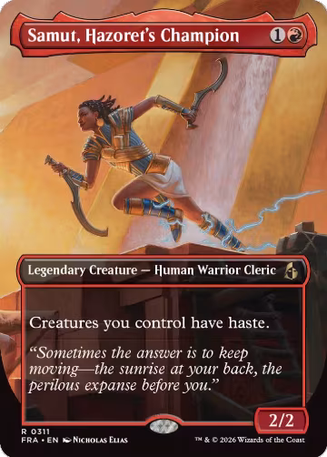 Samut, Hazoret's Champion (Borderless) (311), Reality Fracture — Magic card price